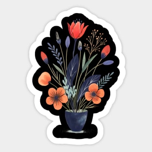 Minimalist Floral Art Sticker